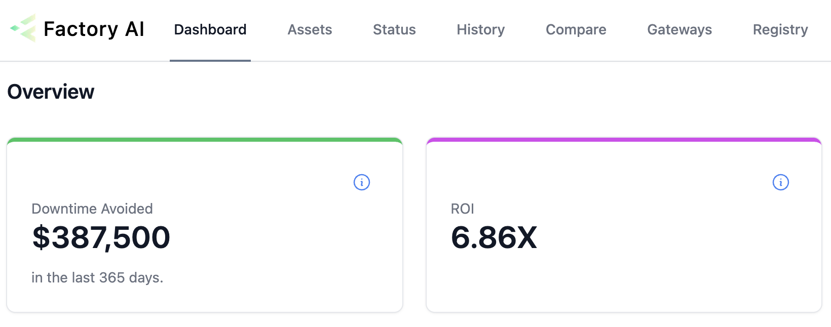 screenshot of Factory AI